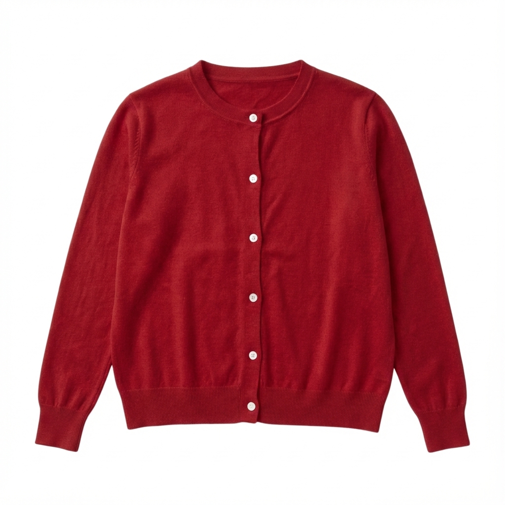 Soft Short Cardigan _Red_